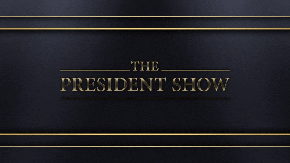 The President Show animated gif